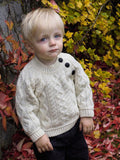 Baby Crew Neck Side Button Sweater