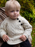 Baby Crew Neck Side Button Sweater
