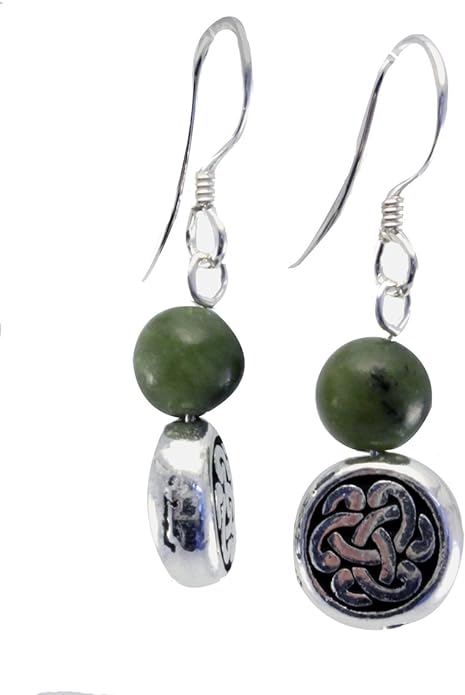 Connemara Marble Circular Drop Earrings