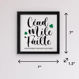 "Cead Mile Failte" Shadow Box