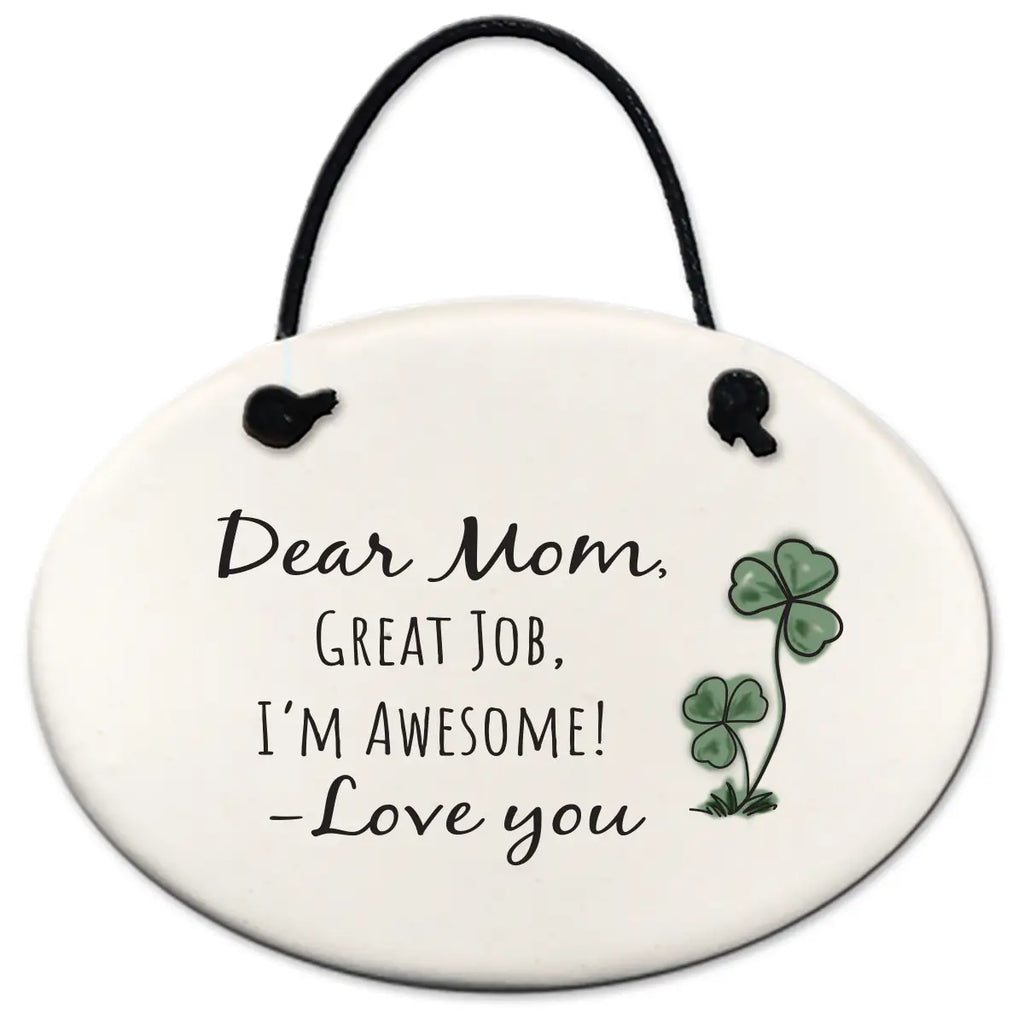 "Dear Mom" Plaque