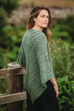 Scottish Shetland Wool Barra Cape - Gorm