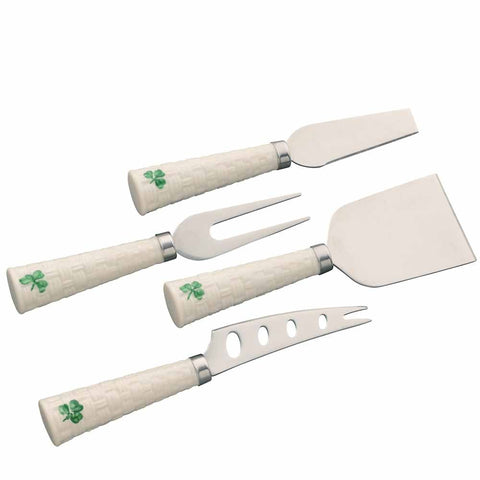 Belleek Classic Shamrock Cheese Knife - Set of 4