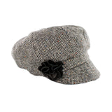 Newsboy Hat - Grey Herringbone