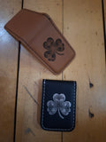 Shamrock Leatherette Money Clip - 2 Colors Available