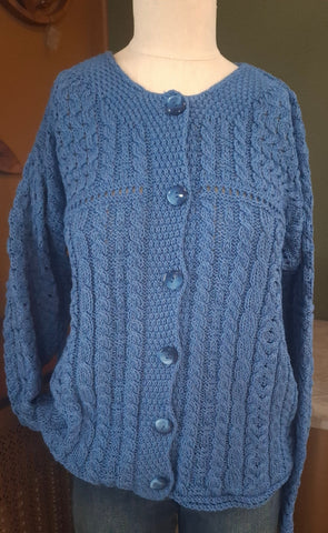 Cotton Cardigan - Cornflower Blue
