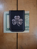 Shamrock Leatherette Money Clip - 2 Colors Available