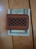 Celtic Knot Leatherette Money Clip - 2 Colors Available