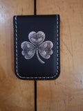 Shamrock Leatherette Money Clip - 2 Colors Available