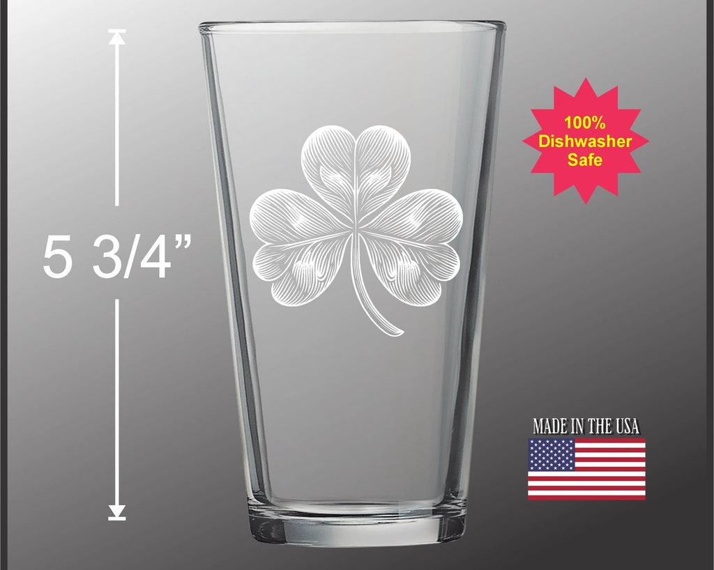 Shamrock Pint Glass