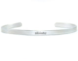 Irish Word Bracelet - Slainte´(Health) - 2 Colors Available