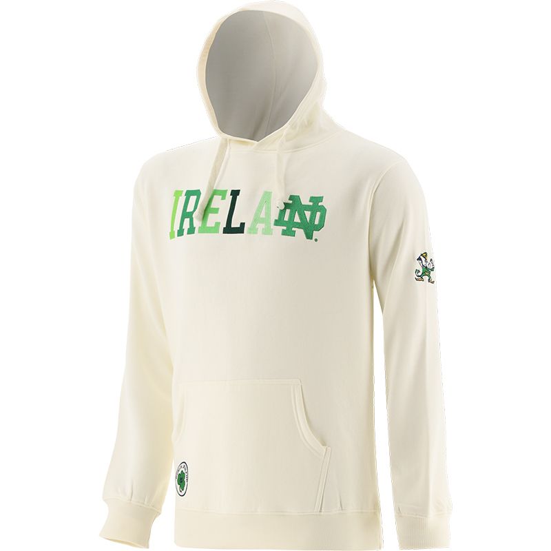 Notre Dame/Ireland Cream & Green Hoodie