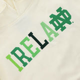 Notre Dame/Ireland Cream & Green Hoodie