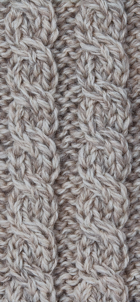 Buttoned Aran Poncho (2 Colors)