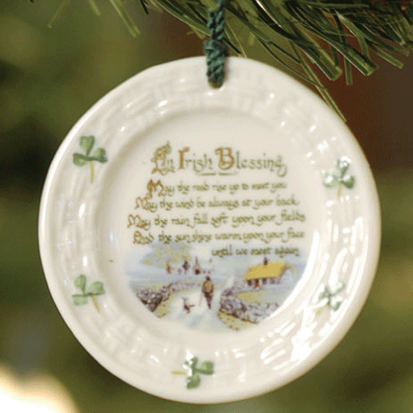 Belleek Irish Blessing Ornament