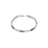 Connemara Marble Celtic Knot Link Bracelet
