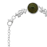 Connemara Marble Shamrock Link Bracelet