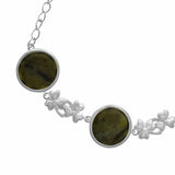 Connemara Marble Shamrock Link Bracelet