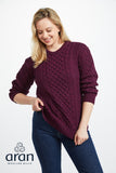 Ladies Shaped Traditional Aran Pullover