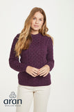 Ladies Shaped Traditional Aran Pullover