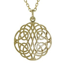 Intricate Celtic Knot Pendant - 10ct