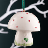 Belleek Toadstool Ornament