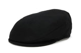 Black Wool Flatcap