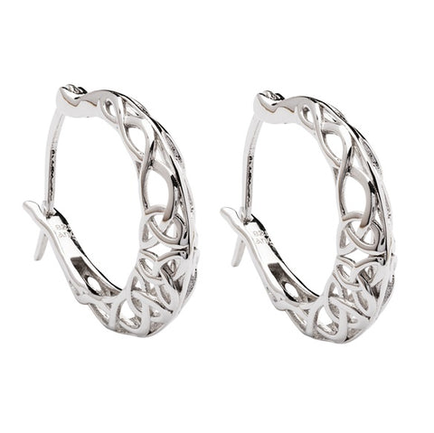 Trinity Knot Hoop Earrings