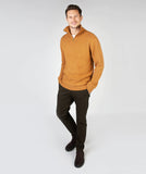 Zip Neck Pullover - Warm Sand