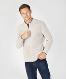 Rockbrook Zipper Cardigan - Silver Marl