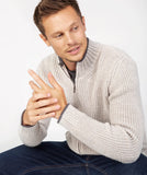 Rockbrook Zipper Cardigan - Silver Marl