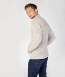 Rockbrook Zipper Cardigan - Silver Marl