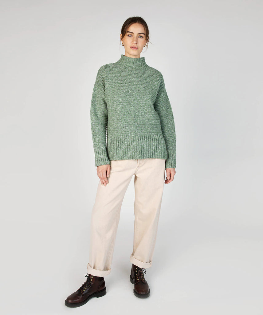 Iris Funnel Neck Pullover - CLEARANCE