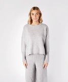 Oversized Jersey Sweater - Soft Grey
