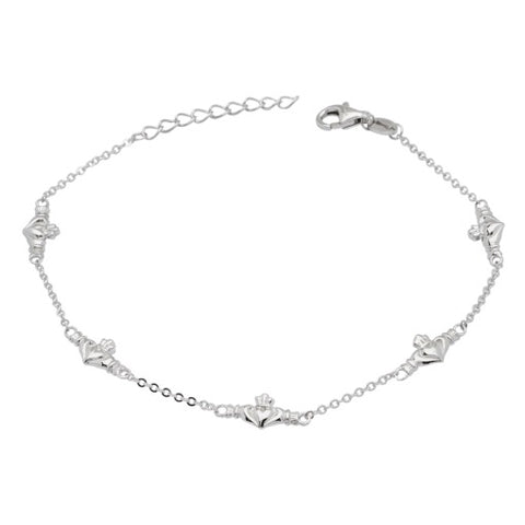 Claddagh Bracelet - Sterling Silver