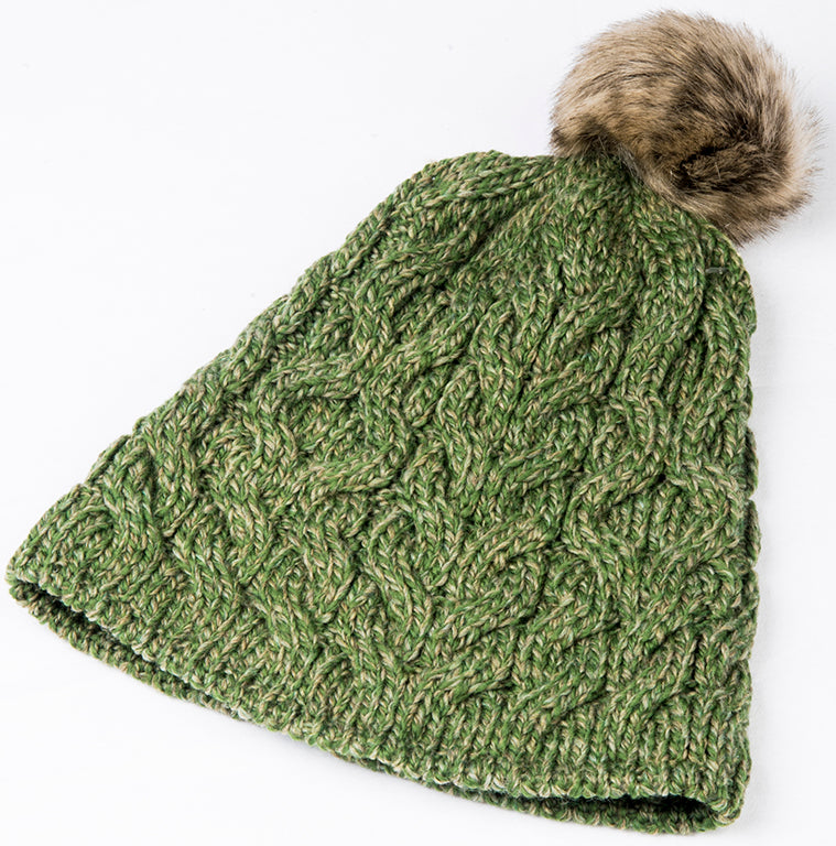 Fur Bobble Hat (3 Colors)