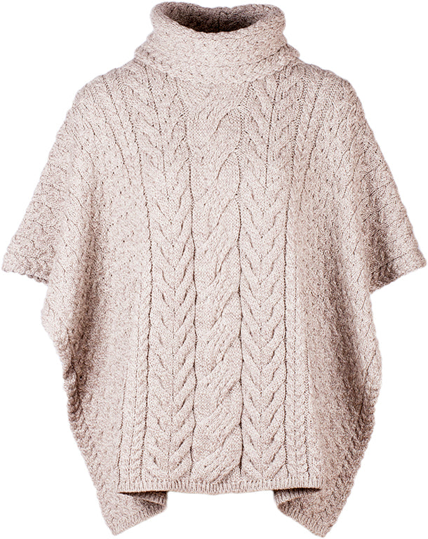 Blanket Poncho with Cowl Neck (2 Colors)