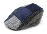 Patchwork Grey Tweed Touring Cap