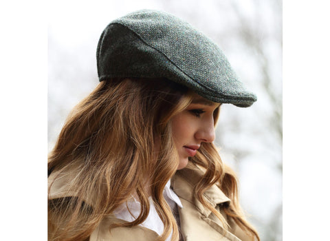 Green Tweed Touring Cap