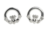 Claddagh Post Earrings