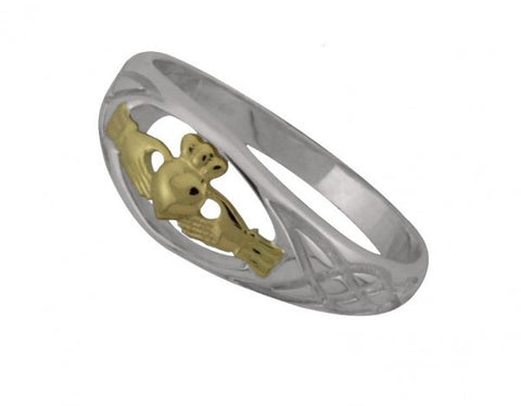 Two Tone Claddagh Ring