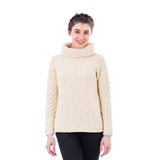 Traditional Cowl Neck Sweater - CLEARANCE
