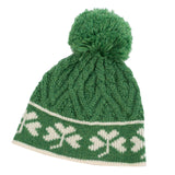 Shamrock Bobble Hat - Green