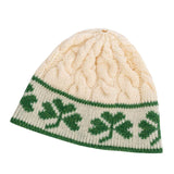 Shamrock Knit Hat - Cream