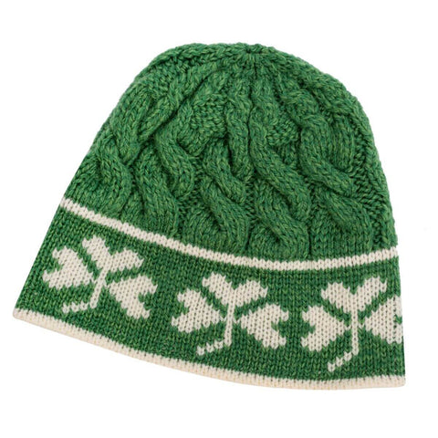 Shamrock Knit Hat - Green