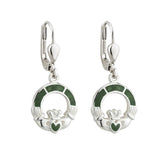 Connemara Marble Claddagh Earrings