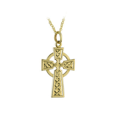 Small Celtic Cross Pendant - 10K