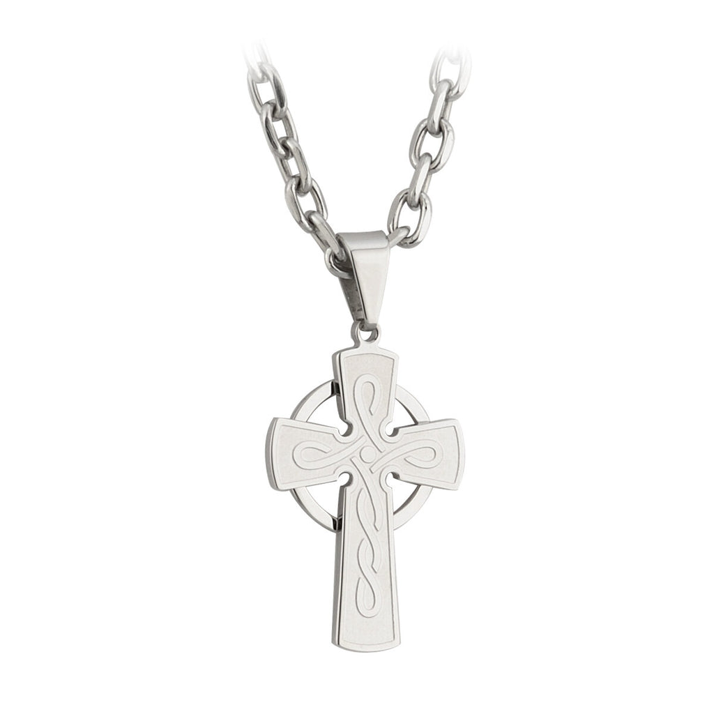 Stainless Steel Engraved Cross