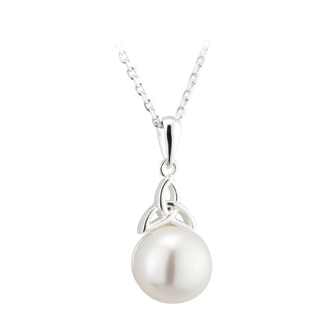 Trinity Knot Pearl Pendant