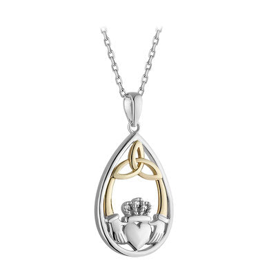 Claddagh/Trinity Knot Diamond Pendant